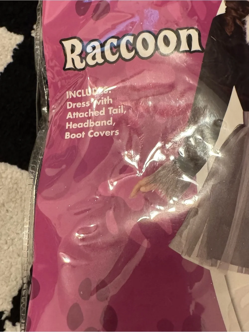 Spirit Raccoon Dress Kids Costume Size Large